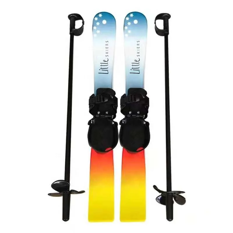 Freestyle ABS+HDPE Beginner Ski Set for Kids & Poles